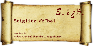 Stiglitz Ábel névjegykártya