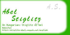 abel stiglitz business card